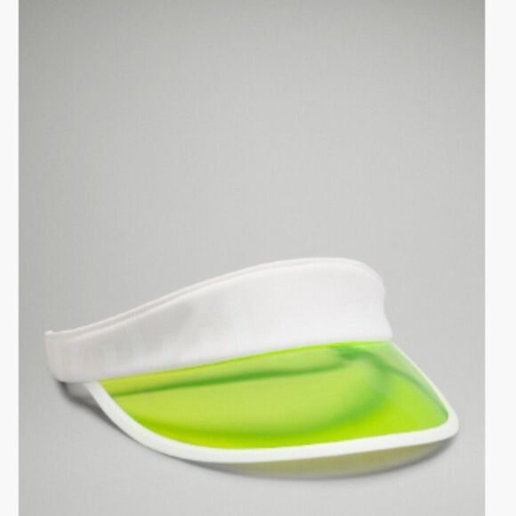 NWT LULULEMON Translucent Visor WHT/GRN ONE SIZE white/green POOL VISOR TENNIS - Picture 1 of 1